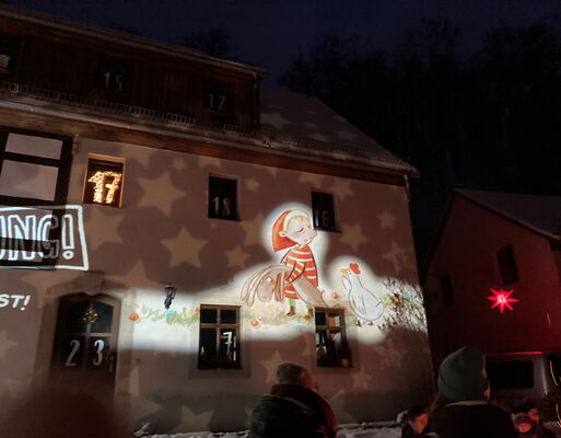 Lebendiger Adventskalender des Kulturvereins Lochmühle in Dresden-Oberwartha