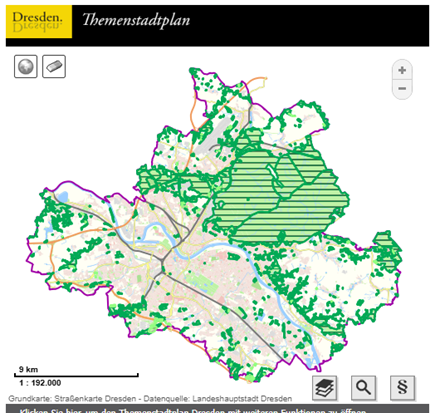 Grundkarte von Dresden