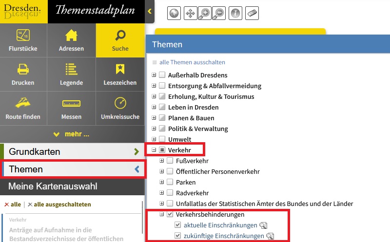 Wegweiser Themenstadtplan Dresden Wegweiser Themenstadtplan Dresden